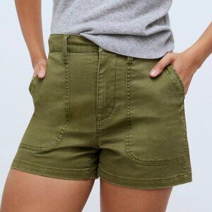 Madewell High-Rise Shorts perfect vintage fatigue womens Green (size 27) granola